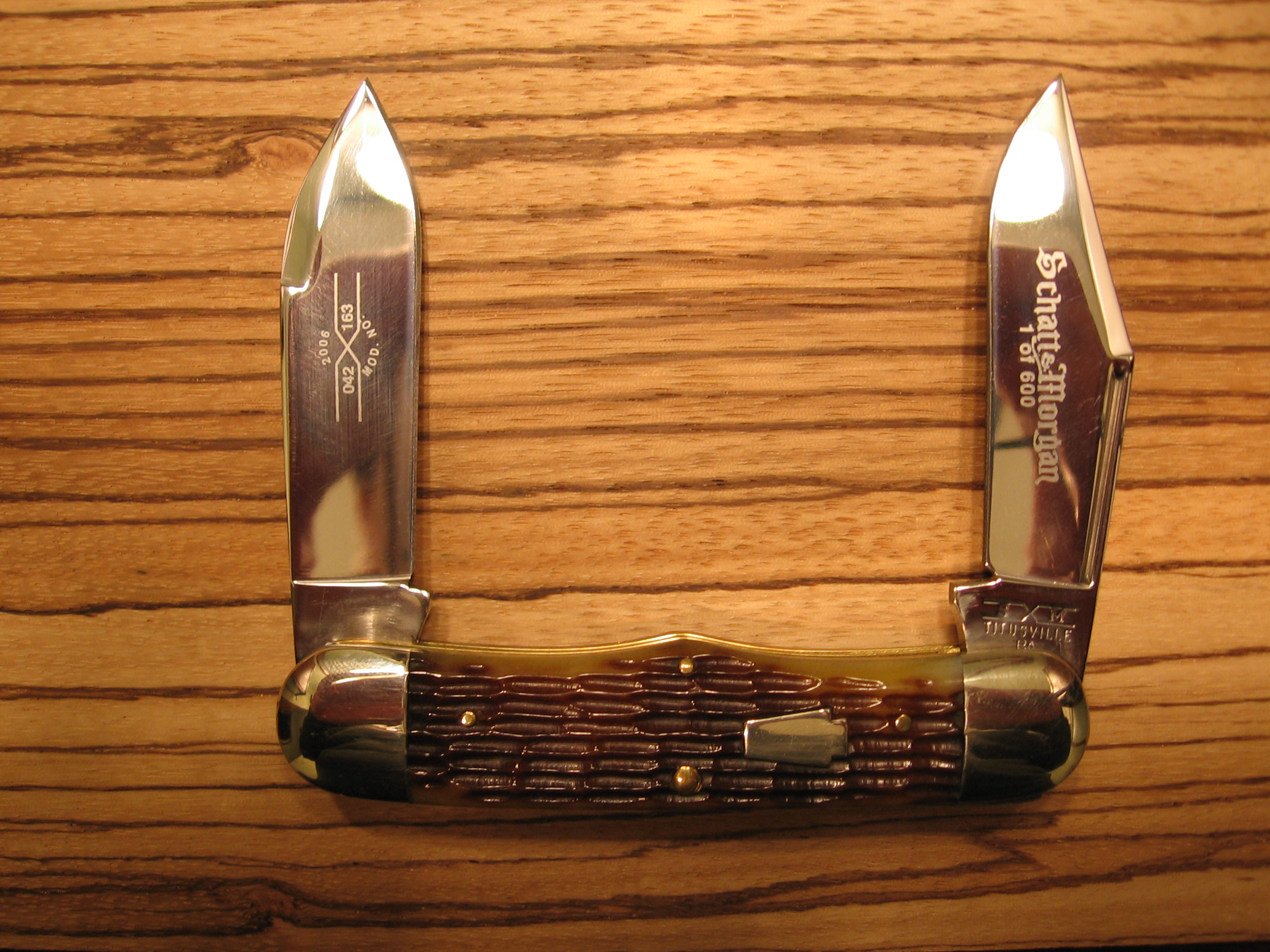 2006 Schatt &amp; Morgan Series XVI "Railsplitter Moose" in Bradford Green Bone