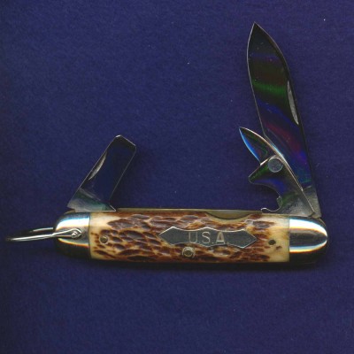 A three blade 214 U.S. Army WWII issue knife.