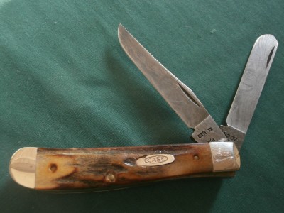 1989 CASE 5207D Stag Damascus Mini Trapper