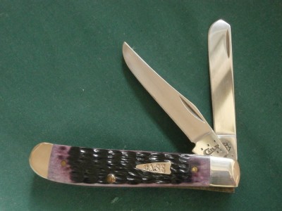 2014 CASE 6207 Jigged Purple Haze Bone Mini Trapper