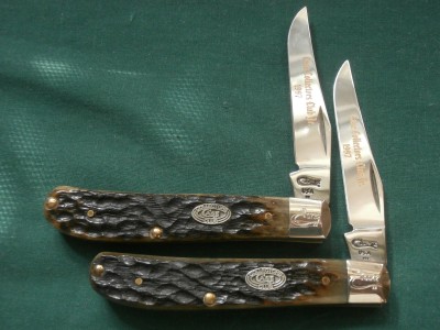 1997 CASE CCC Jr. Member 61007 Barehead Jigged Green Bone Mini Trapper