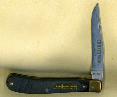 I picked this one up today at a garage sale.<br />Schrade made- Craftsman version of a 194OT