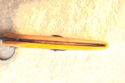 One-piece frame, looking down into the blade well