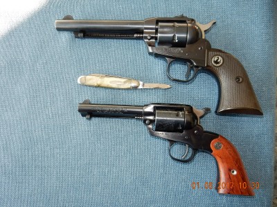 A Pair of 22 LR Single Actions.JPG