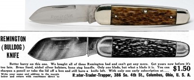 Remington HTT Bulldog Knife and HTT Magazine Ad