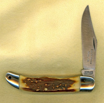This is a 123OT I made for myself. I still have this one. The stag on this knife came from the Henckels factory in Germany.