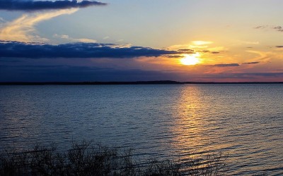 Sunset over Sam Rayburn