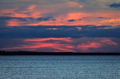 Post Sunset (or the "blue hour") over Sam Rayburn Reservoir.
