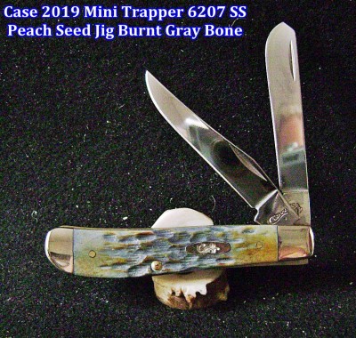 Case 2019 Mini Trapper 6207 SS Peach Seed Jig Burnt Gray Bone - Labeled.JPG