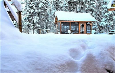 The fish house is closed for the winter