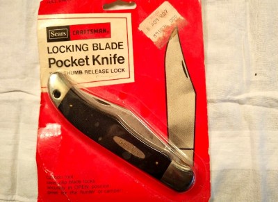 Sears Craftsman lockback in blister pack (unopened)