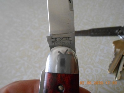 S&amp;M tang stamp on mark side of clip blade