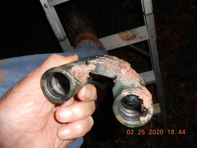 They went into the clay when I landed on them, good thing I left the rifle in the stand.