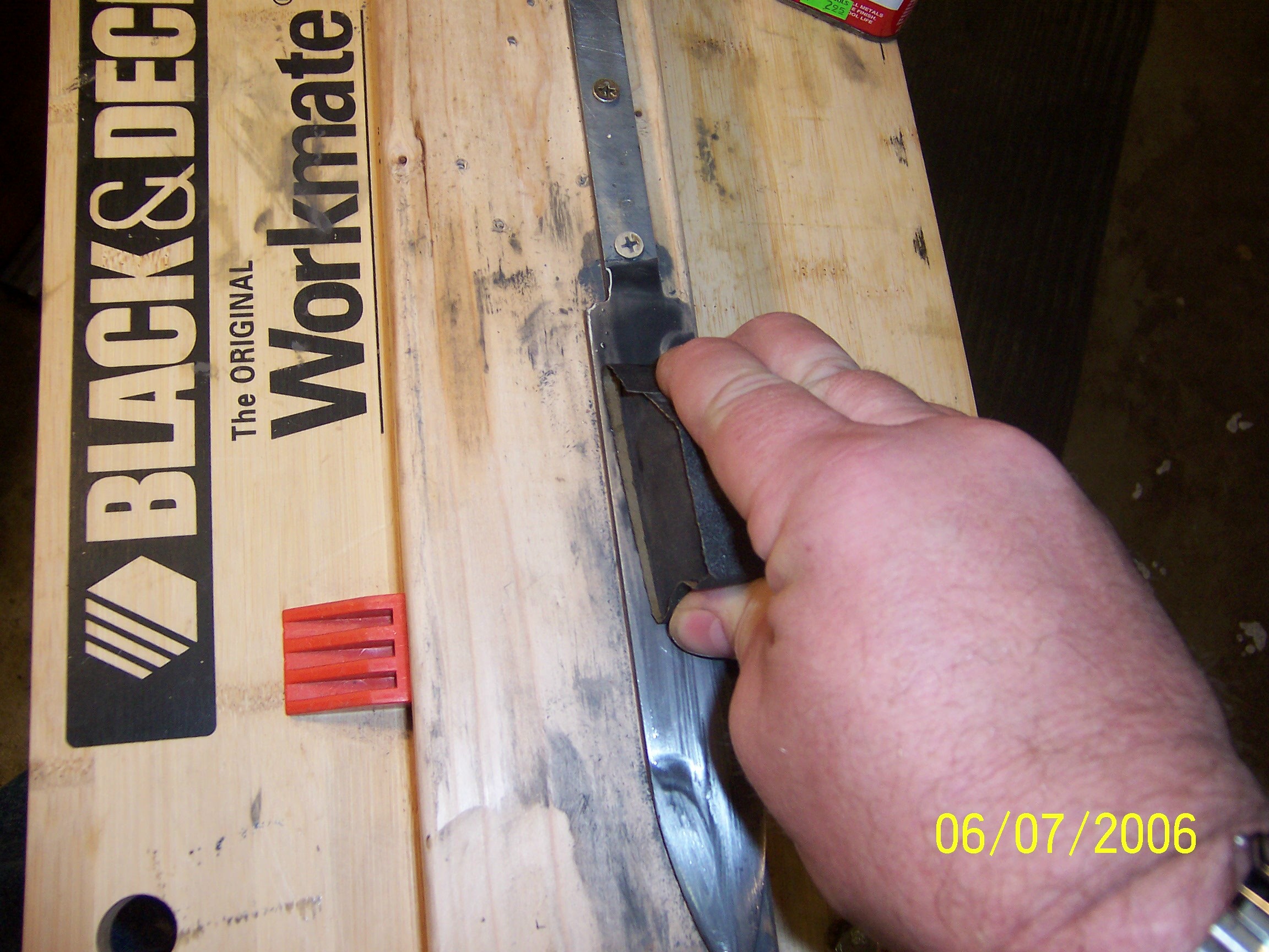 Here is another picture of hand sanding.  I used whether dry sandpaper and cutting oil.  As I recall I sanded them all the way down to about 600 grit.
