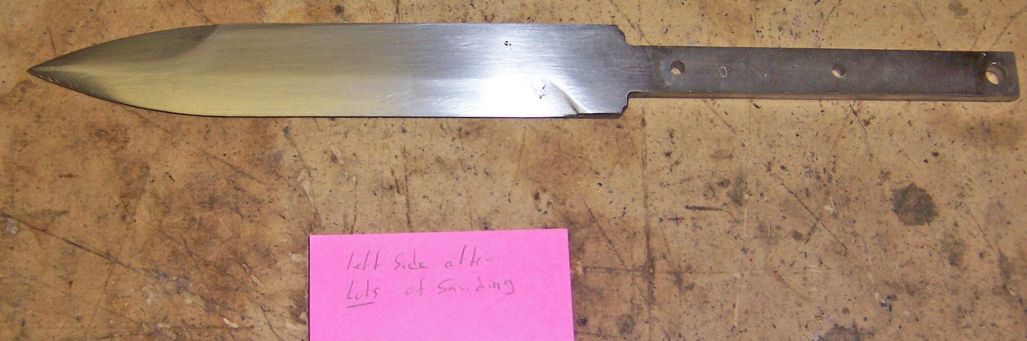 This is the left side after sanding.  I don't know why I didn't get a picture of the right side after sanding.  I get busy doing the work and forget to take pictures.