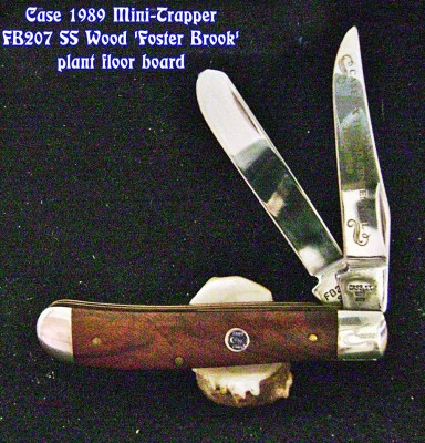 Case 1989 Mini-Trapper FB207 SS Wood 'Foster Brook' plant floor board - Labeled.JPG
