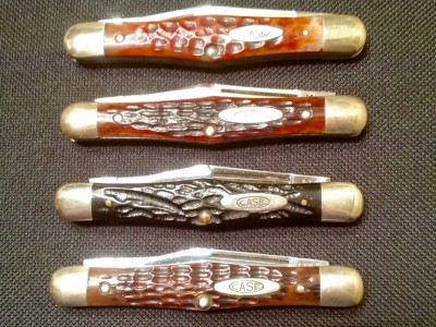 Top to bottom, U.S.A, XX, Tested rough black, Tested green bone