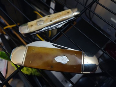 Maher &amp; Grosh Texas Ranger (GEC 29) whittler, Rough Rider RR887 sunfish