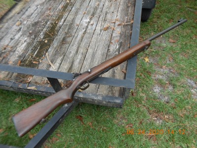 This is the Stevens 416, it weighs about 11 pounds!