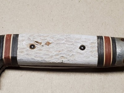 Left side Delrin handle showing oxidation