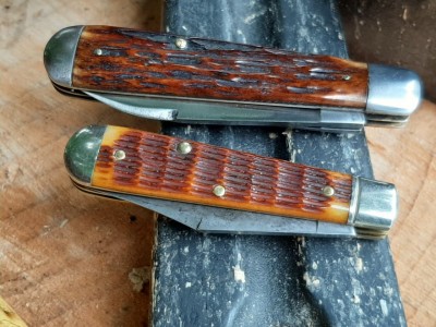 GEC 14 boys knife clip/pen - W. Bingham Cleveland OH spear/pen