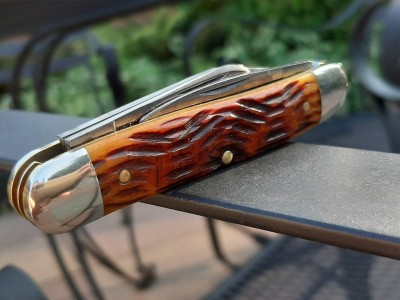 66 Tidioute stockman autumn leaves jigged bone