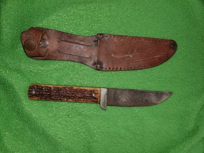 Knife and sheath befroe cleaning