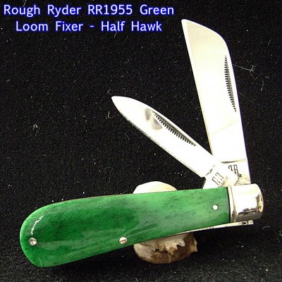 Rough Ryder RR1955 Loom Fixer - Half Hawk Green - Labeled.JPG