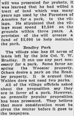 Colonel Thomas W. Bradley mentioned.