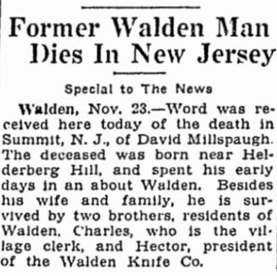 Hector Millspaugh, President of the Walden Knife Company mentioned.