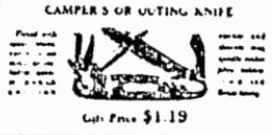 Camper's Or Outing Knife.