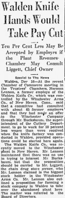 Walden Knife Co. &amp; Winchester Arms Co. mentioned.