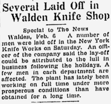 New York Knife Works mentioned.