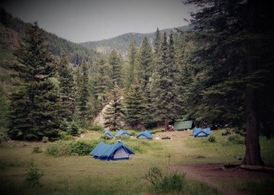A typical trail camp