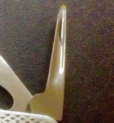 The Awl Has A Nail Nick On The Inside.