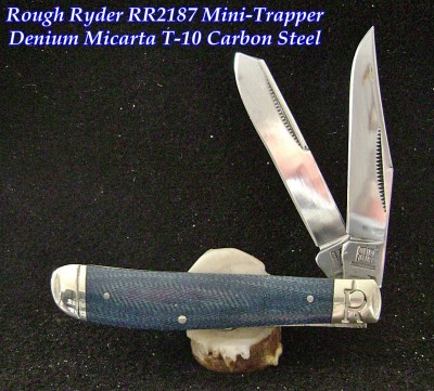 Rough Ryder RR2187 Mini-Trapper Denium Micarta T-10 Carbon Steel - Labeled.JPG