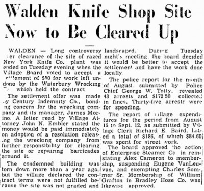 New York Knife Company mentioned.