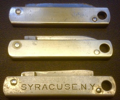 3B - Back. Each Knife Is In The Same Position As In 3A.