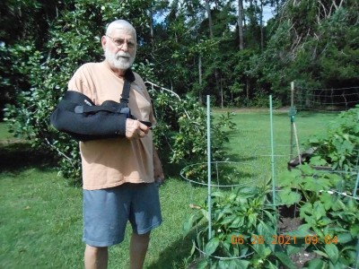 Fixin' to attack the Big Bertha Bell peppers.