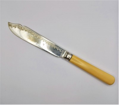 Serving Knife Electro Plated Nickel Silver.