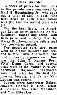 Walden V-J Parade-Louis J. Schrade mentioned.