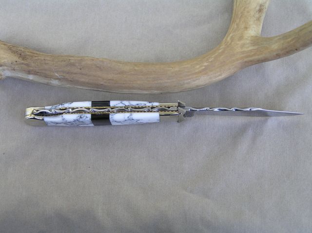 Reconstituted White Turquoise On Bulldog Swing Guard