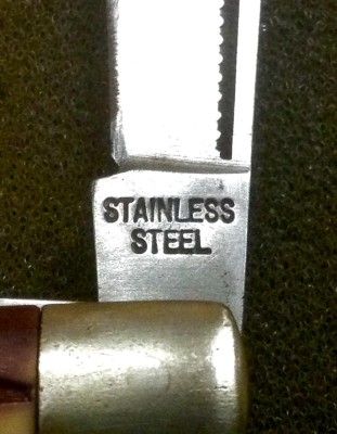 Main Blade Front Tang Stamp.