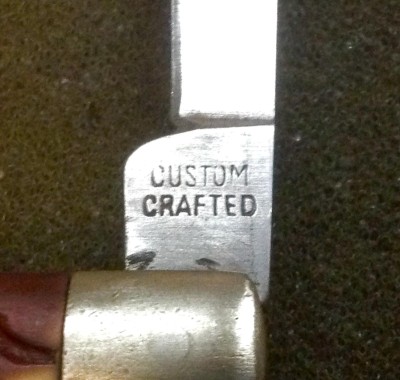 Secondary Blade Front Tang Stamp.