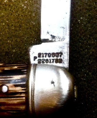 Secondary Blade-Front Tang Stamp.