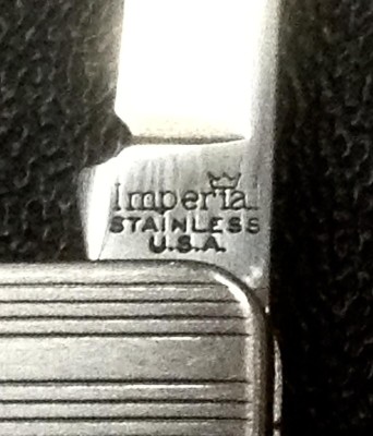 Main Blade Front Tang Stamp.