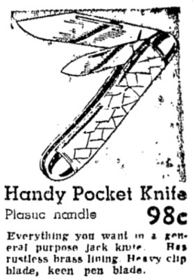Sears Pocket Knife Ad.