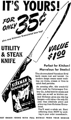Cattaraugus Cutlery Company Mentioned.