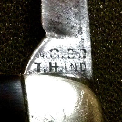 Secondary Blade Tang Stamp.