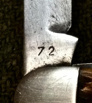 Main Blade Back Tang Stamp.